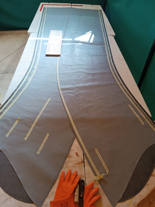 Patrón en tejido nuevo Corte en tejido de hypalón Neopreno